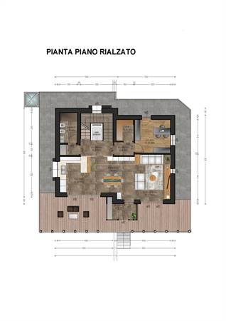 Planimetria piano rialzato