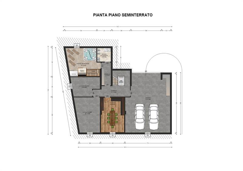 Pianta seminterrato