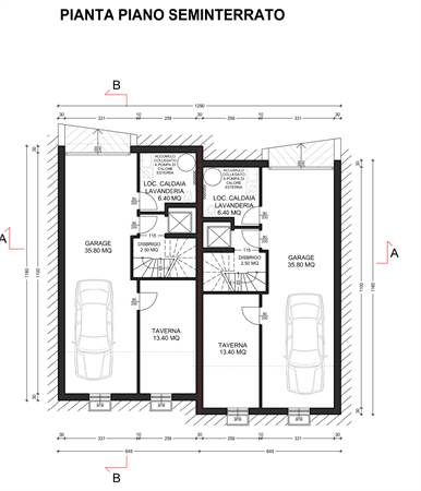 Planimetria seminterrato