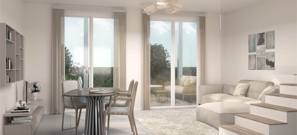 Render ipotesi soggiorno