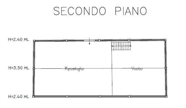 Planimetria piano secondo