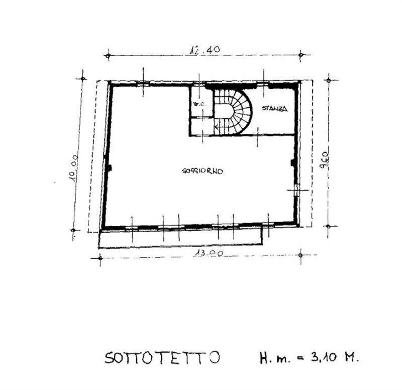 Planimetria Mansarda