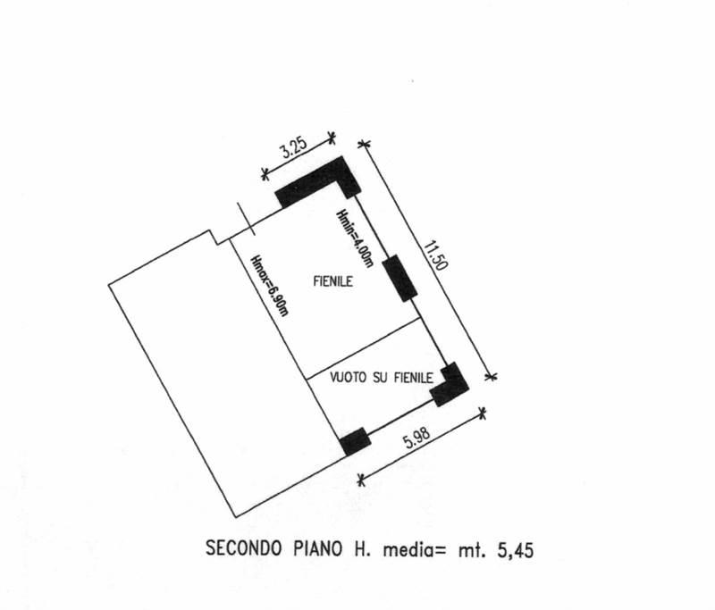 Planimetria secondo piano