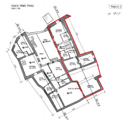 Planimetria primo piano