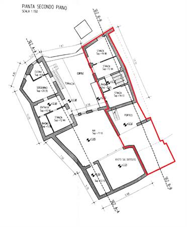 Planimetria secondo piano