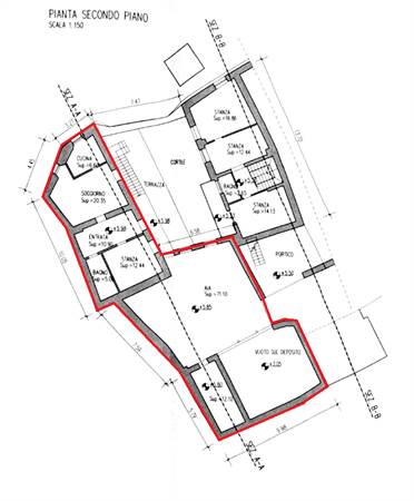 Planimetria secondo piano