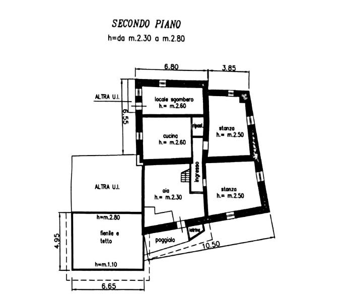 Planimetria piano secondo 2