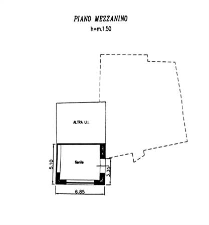 Planimetria piano ammezzato 2