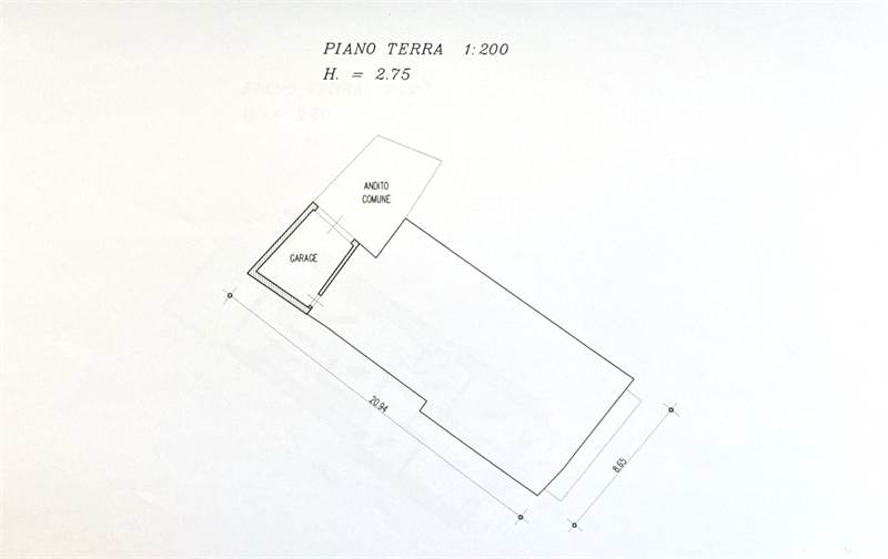 Planimetria autorimessa