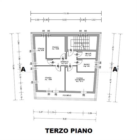 Planimetria third floor