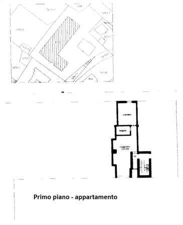 Planimetria primo piano - appartamento