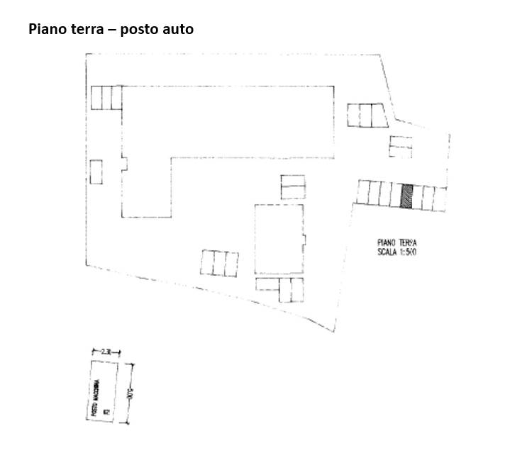 Planimetria piano terra - posto auto