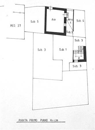 Planimetria piano primo