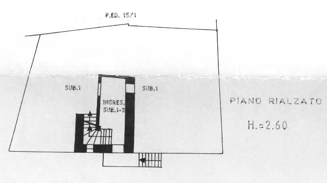 Planimetria piano terra-rialzato