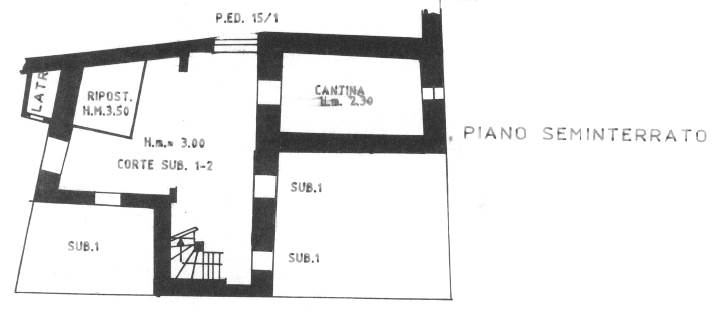 Planimetria seminterrato