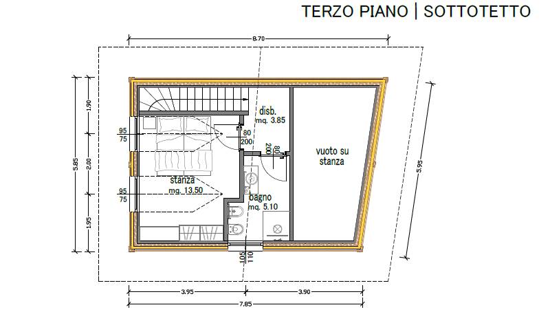 Progetto terzo piano - sottotetto