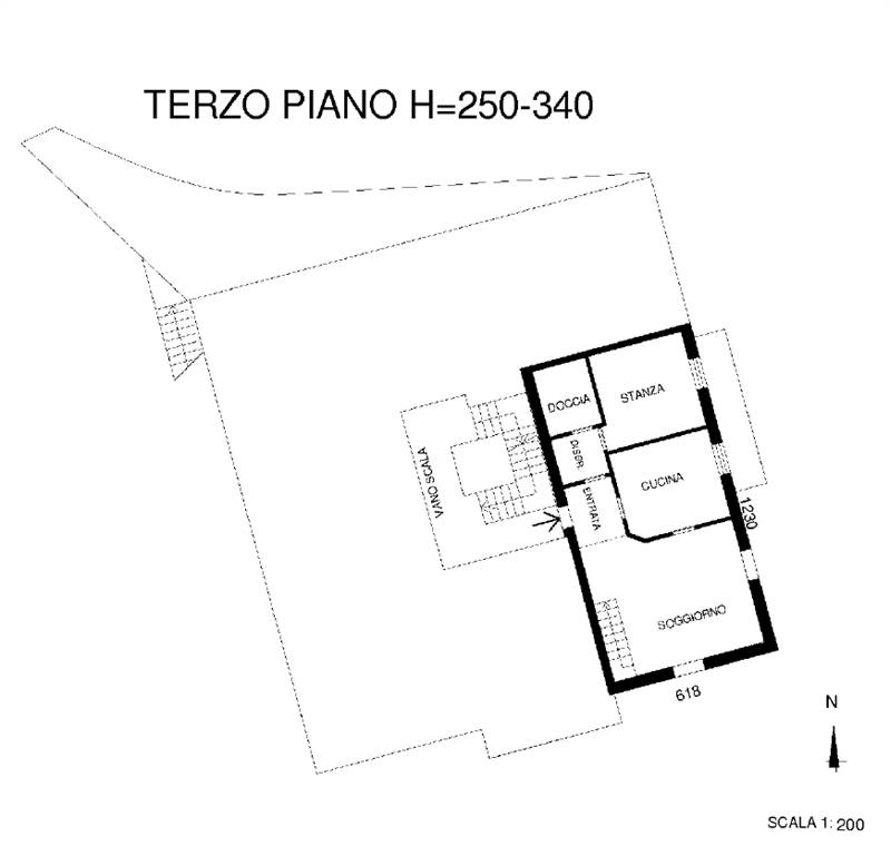 Planimetria piano 3 - appartamento
