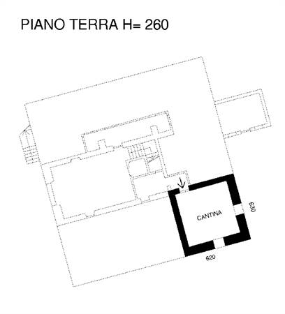 Planimetria cantina - deposito