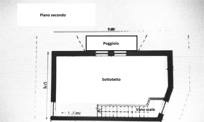 Planimetria piano secondo