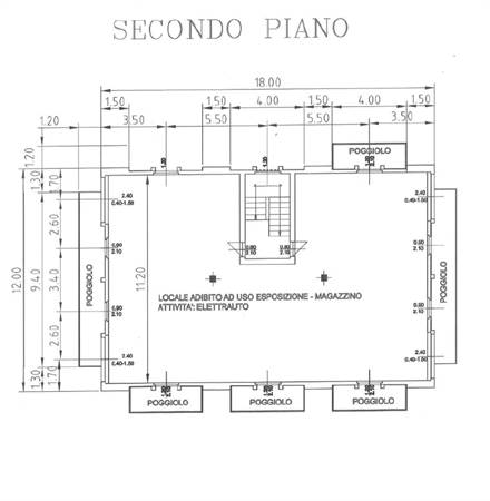 Planimetria secondo piano