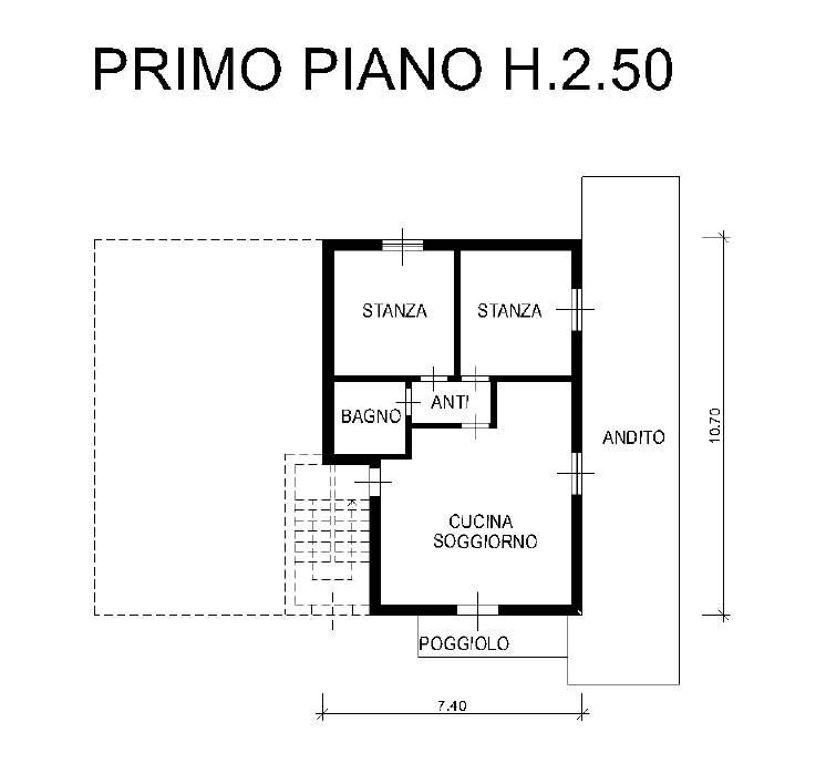 Planimetria primo piano