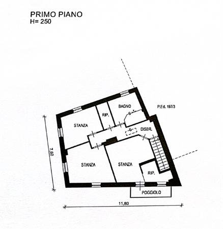 Planimetria piano 1