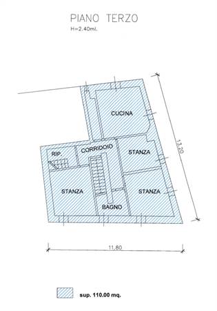 Planimetria terzo piano