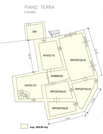 Planimetria seminterrato