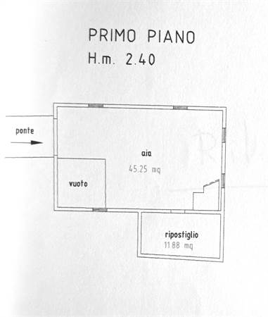 Planimetria primo piano maso