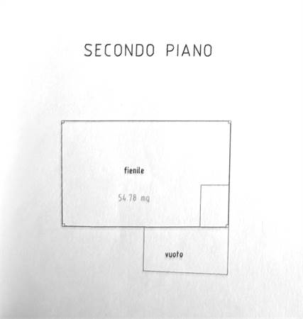 Planimetria soffitta maso