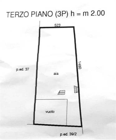 Planimetria piano terzo