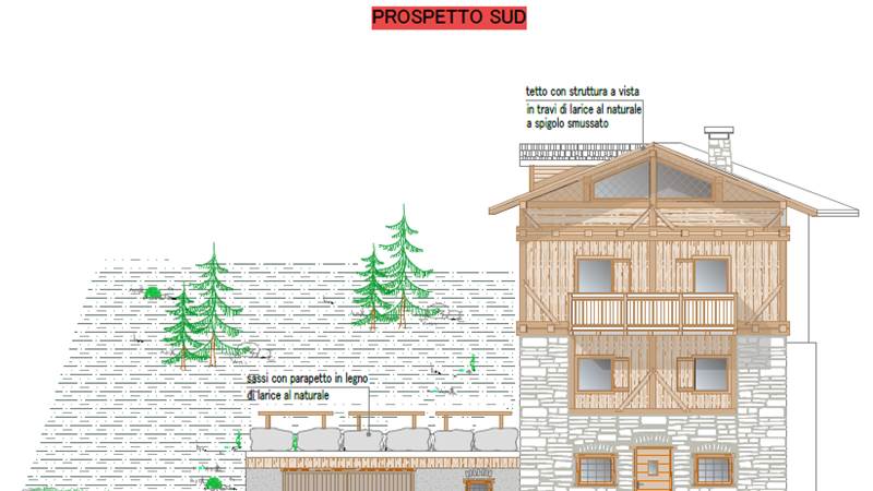 Maso indipendente con progetto e vista panoramica in Val di Rabbi