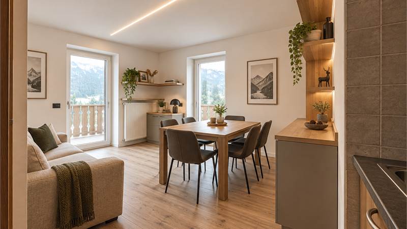 Appartamento rinnovato con vista e ampio balcone